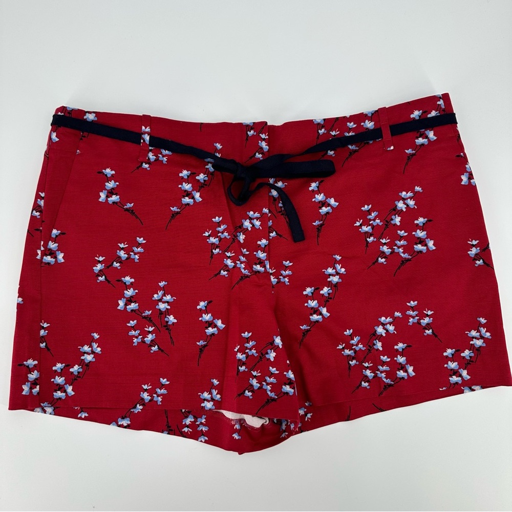 LOFT The Riviera Short Floral Printed Tie Waist Size 14 NWT - Picture 2 of 7